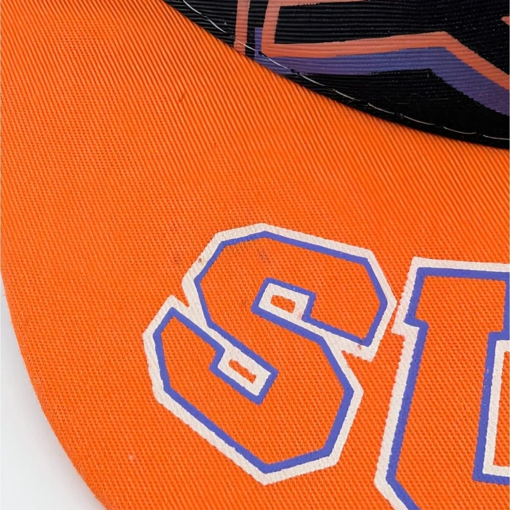 Vintage Phoenix Suns‎ 90s Drew Pearson Snapback Hat Youth NBA Split Panel